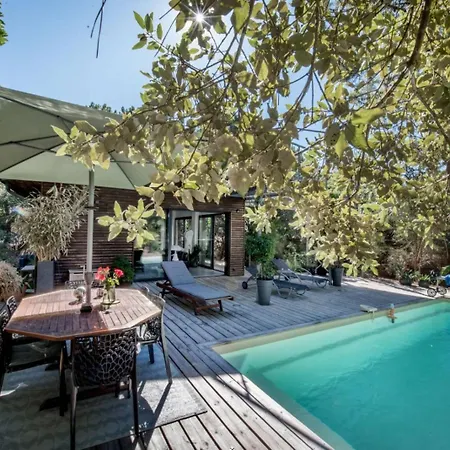 Вилла Arcachon-moulleau Belle Avec Piscine Et Jardin Prives Ла-Тест-де-Бюш